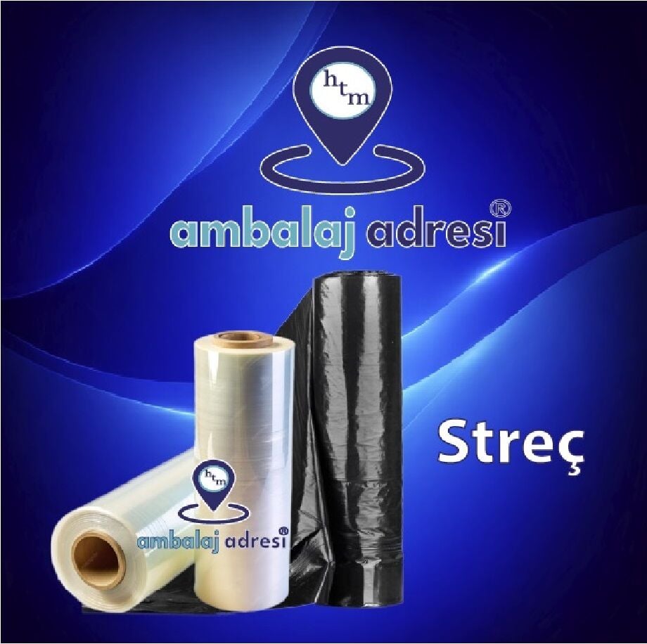 Ambalaj Adresi Streç SİYAH 50 CM X 200 MT STREÇ 6 LI PAKET